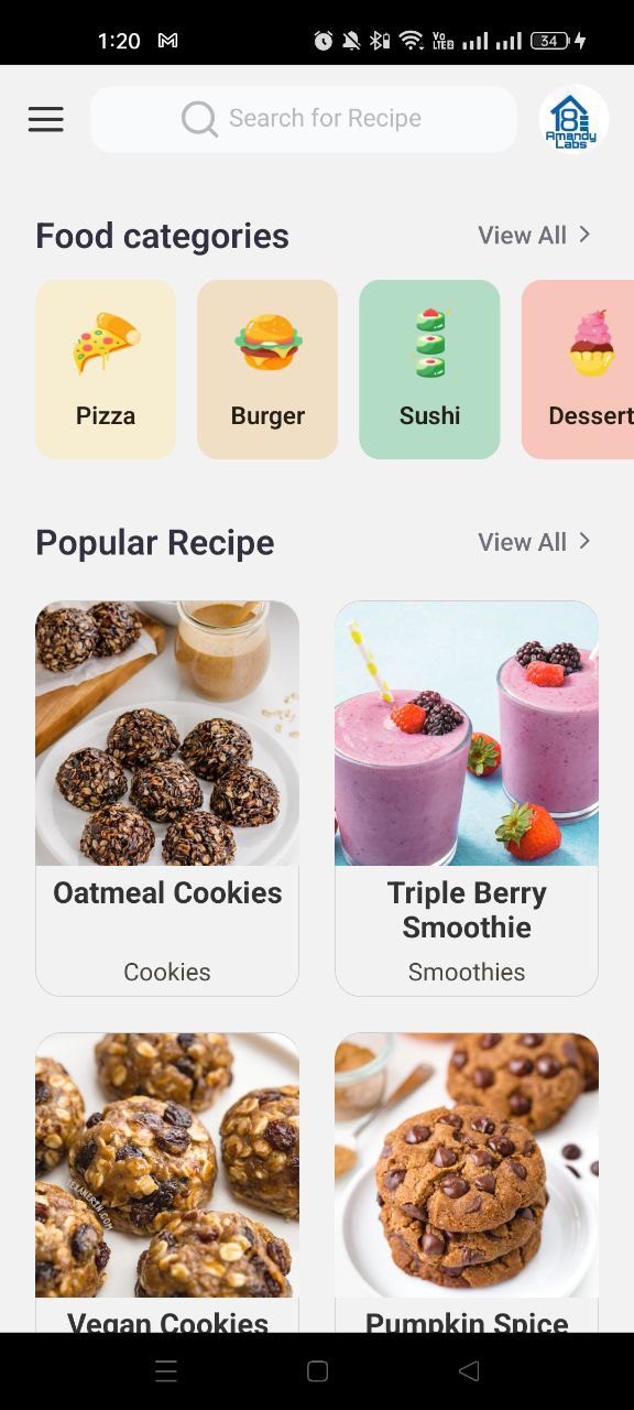 Amandy Food App - Image 2